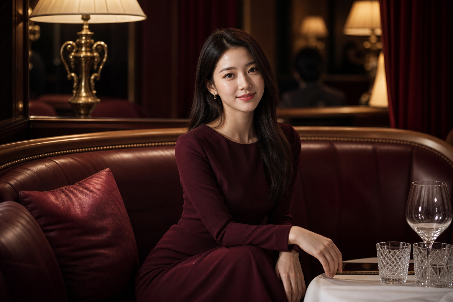 강남 룸 안내에 쓰는 AI 생성 대표 이미지 — 실제 업소·직원 사진이 아닙니다